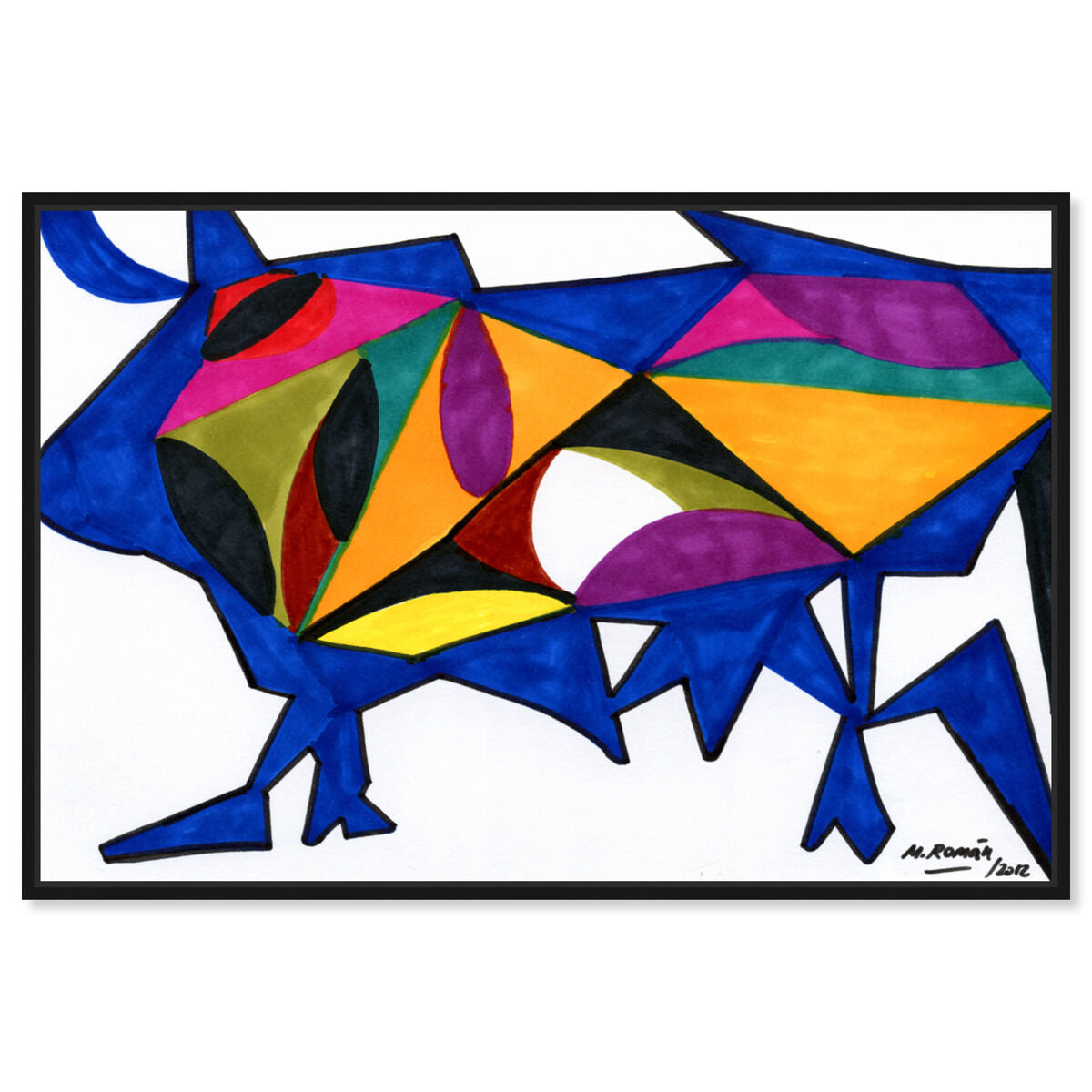 54x36/Framed Canvas/BFL