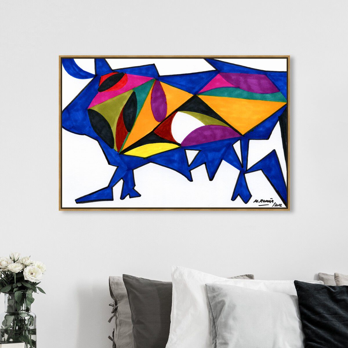 54x36/Framed Canvas/PSGLD