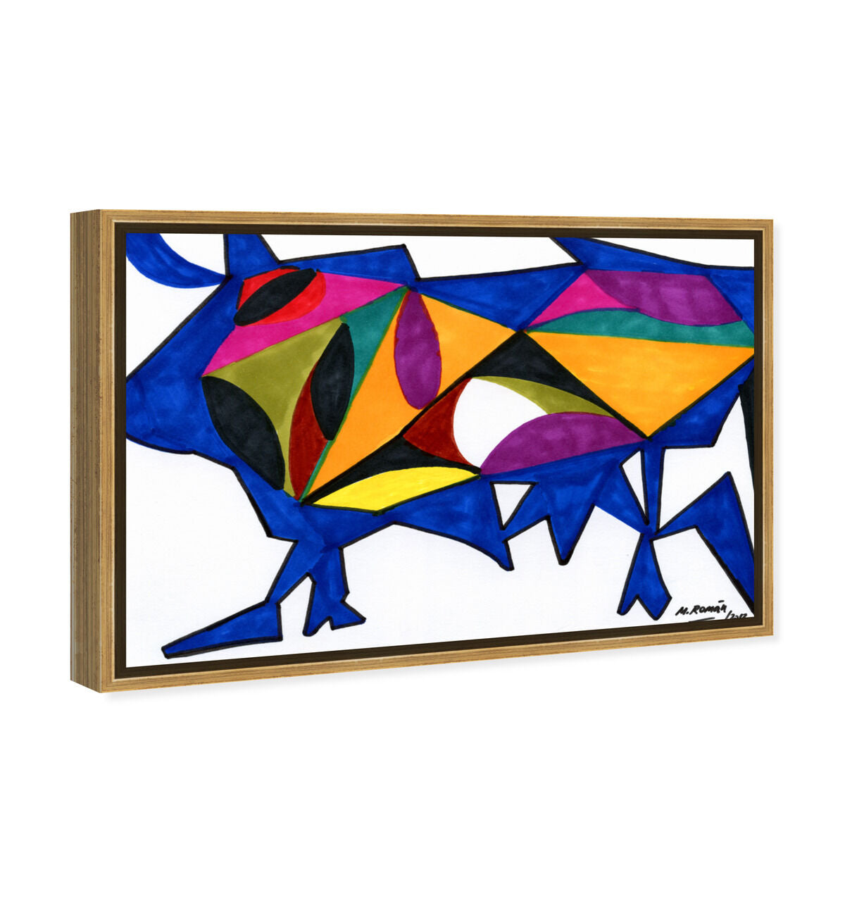 54x36/Framed Canvas/PSGLD