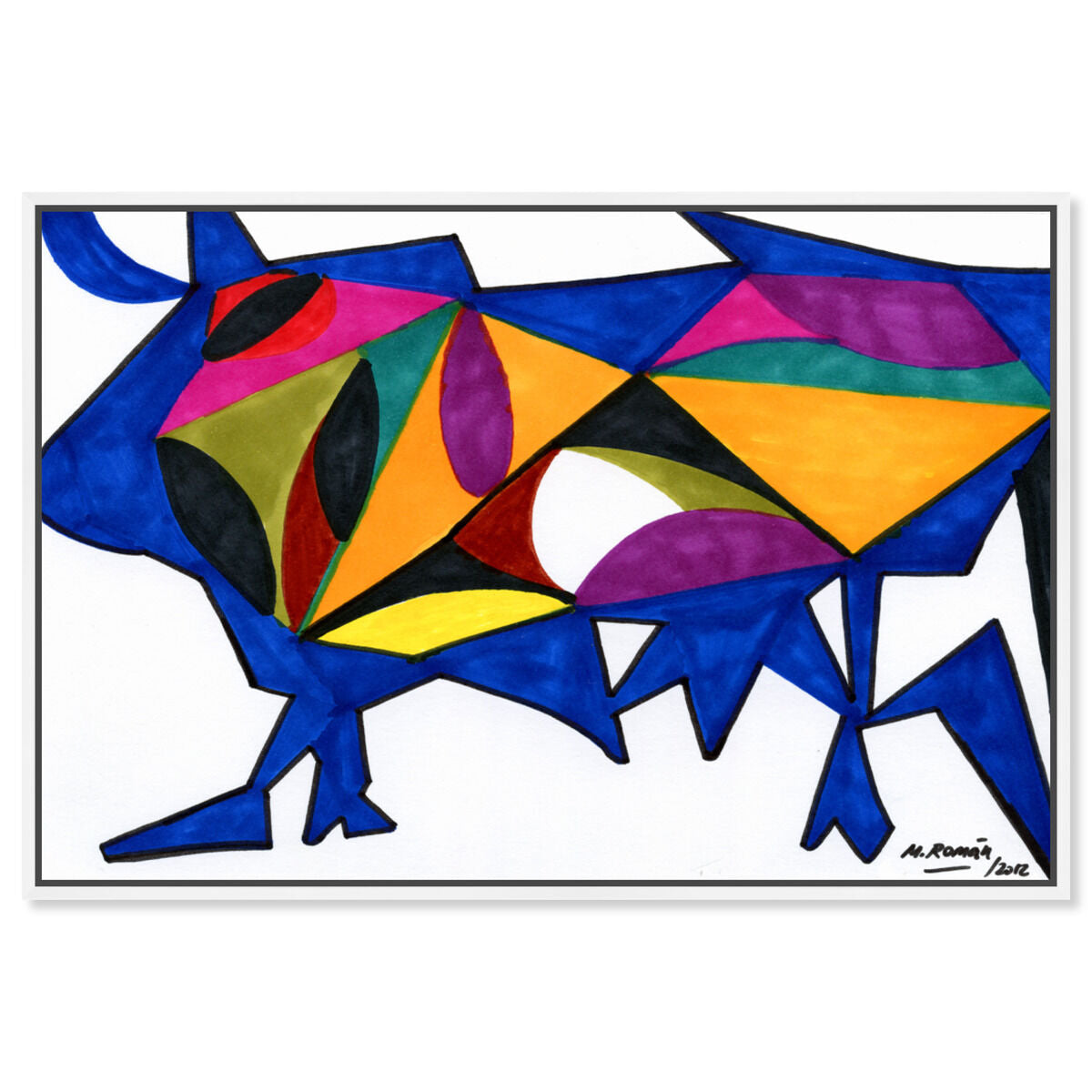 54x36/Framed Canvas/WFL