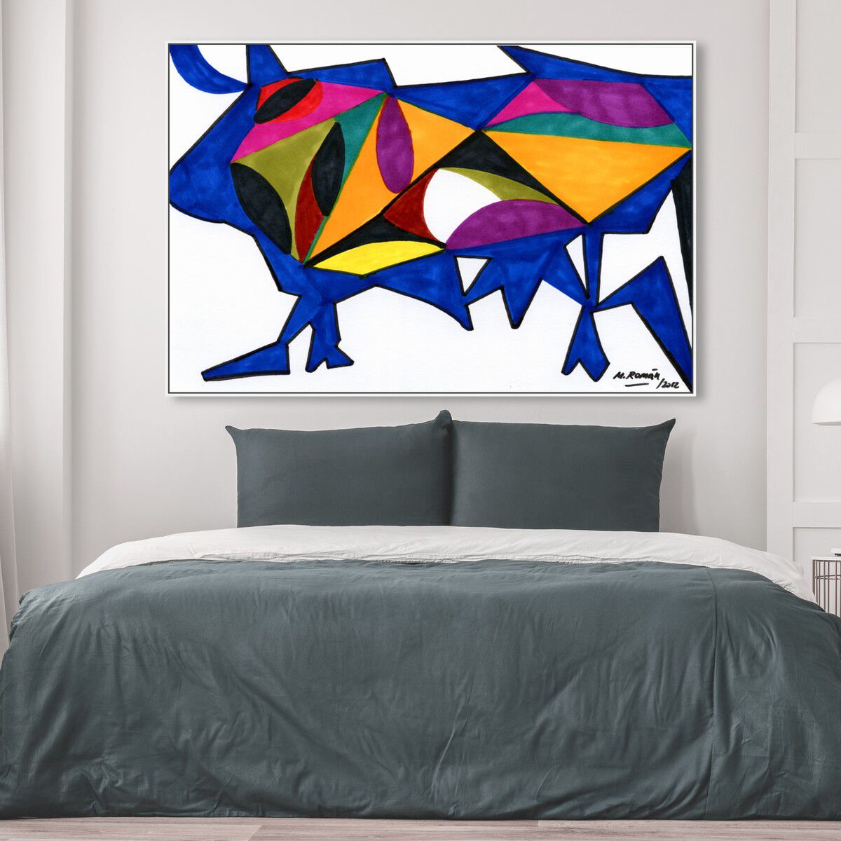 54x36/Framed Canvas/WFL