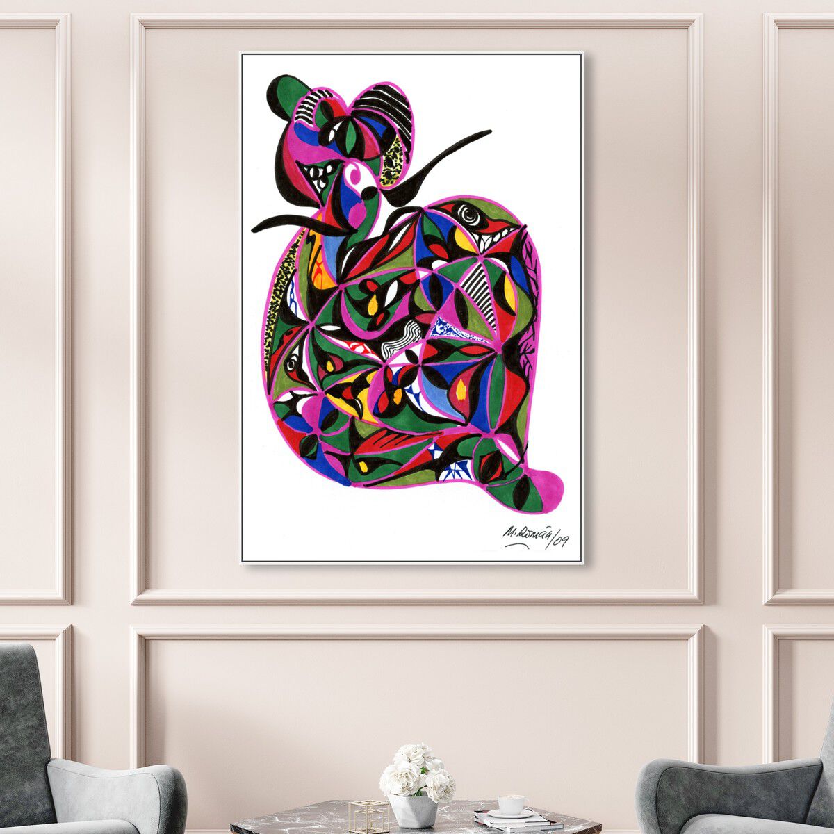 36x54/Framed Canvas/WFL