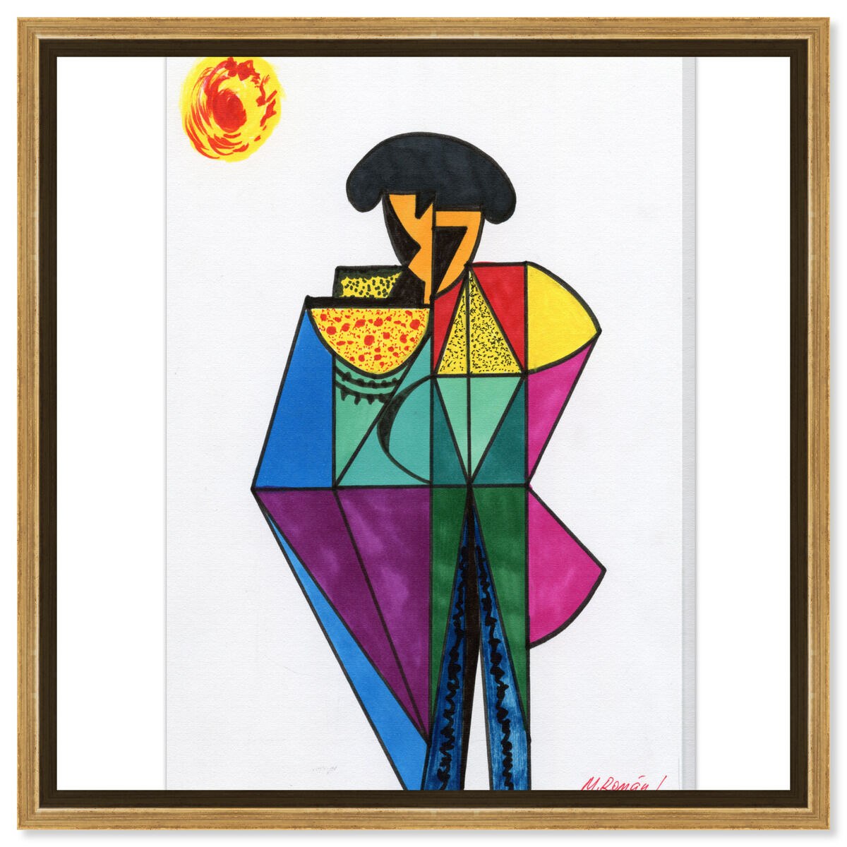 36x54/Framed Canvas/PSGLD