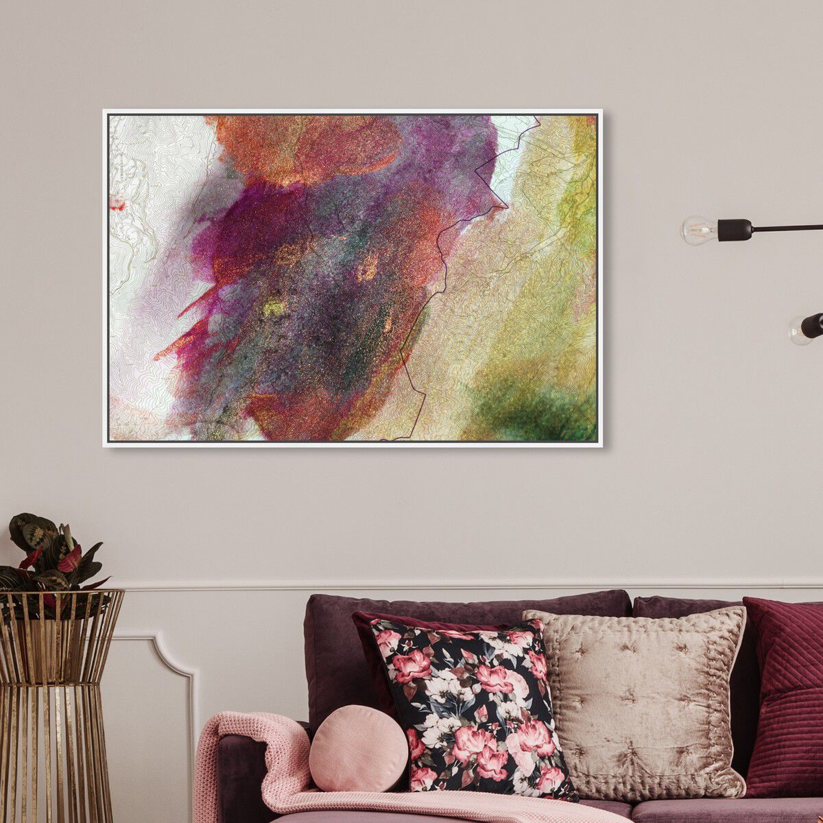 54x36/Framed Canvas/WFL