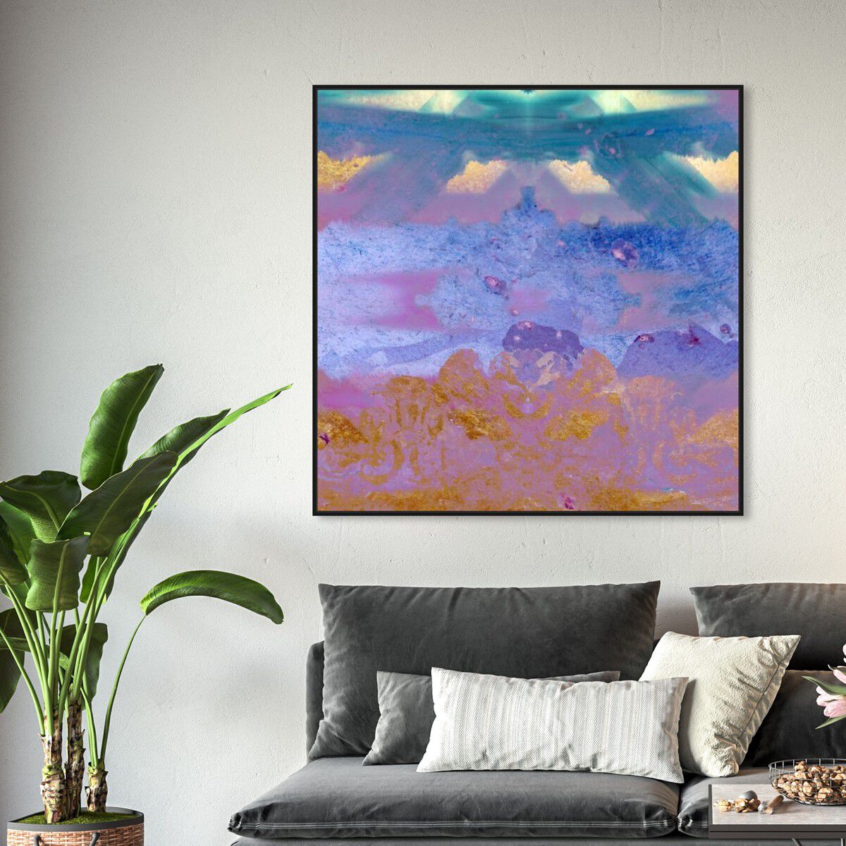 40x40/Framed Canvas/BFL