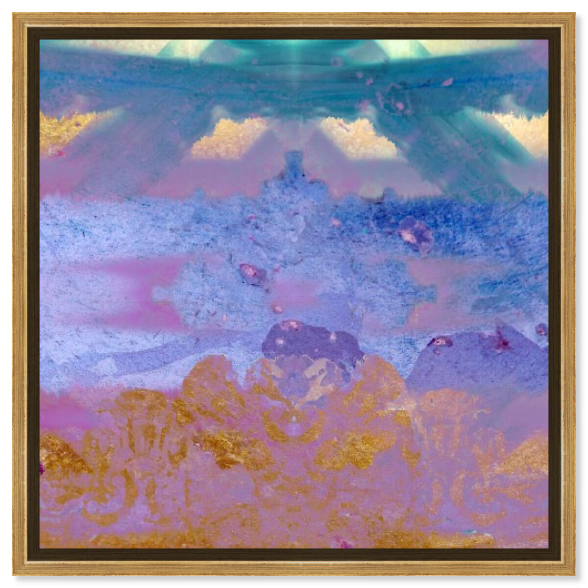 40x40/Framed Canvas/PSGLD