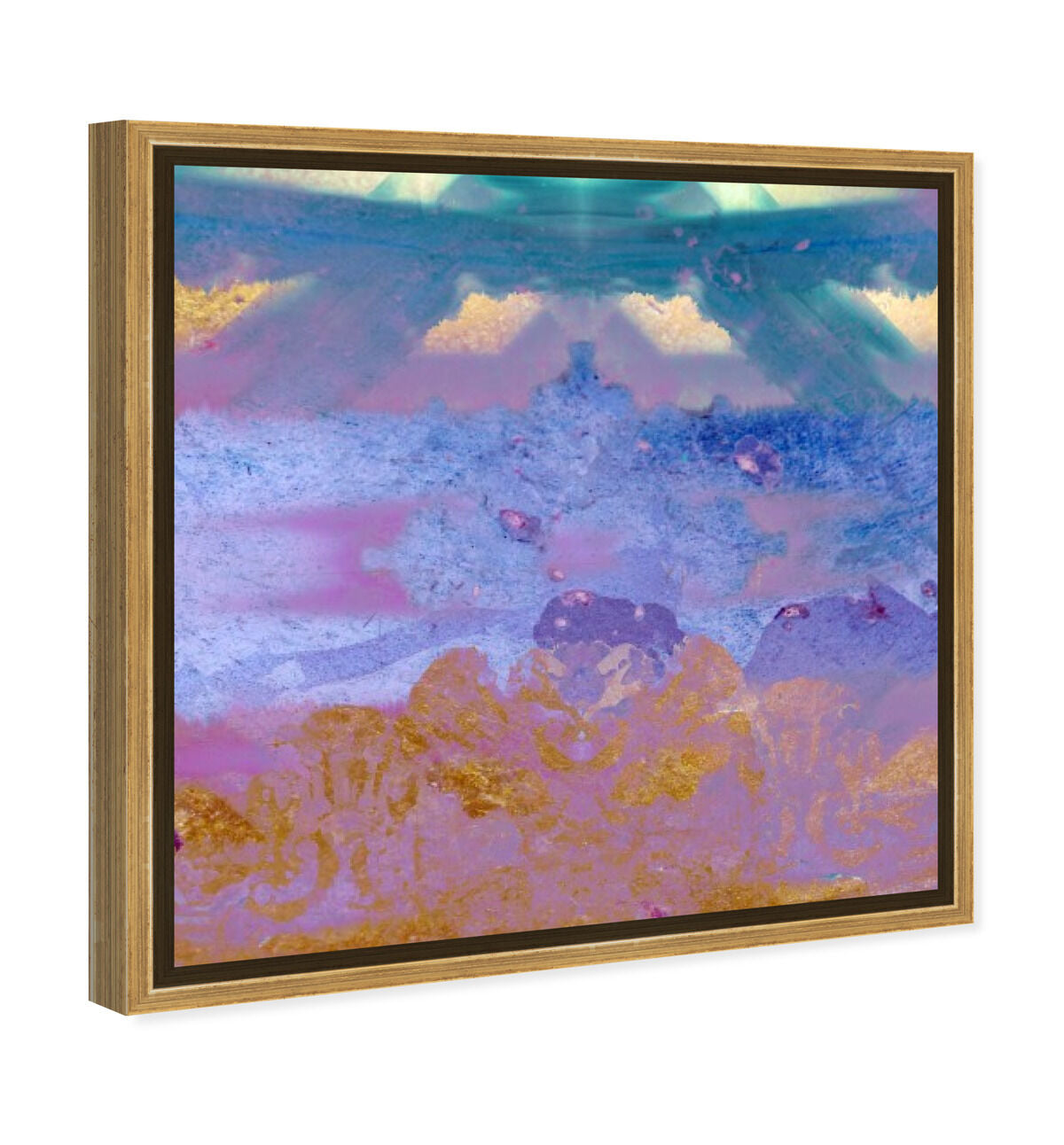 40x40/Framed Canvas/PSGLD