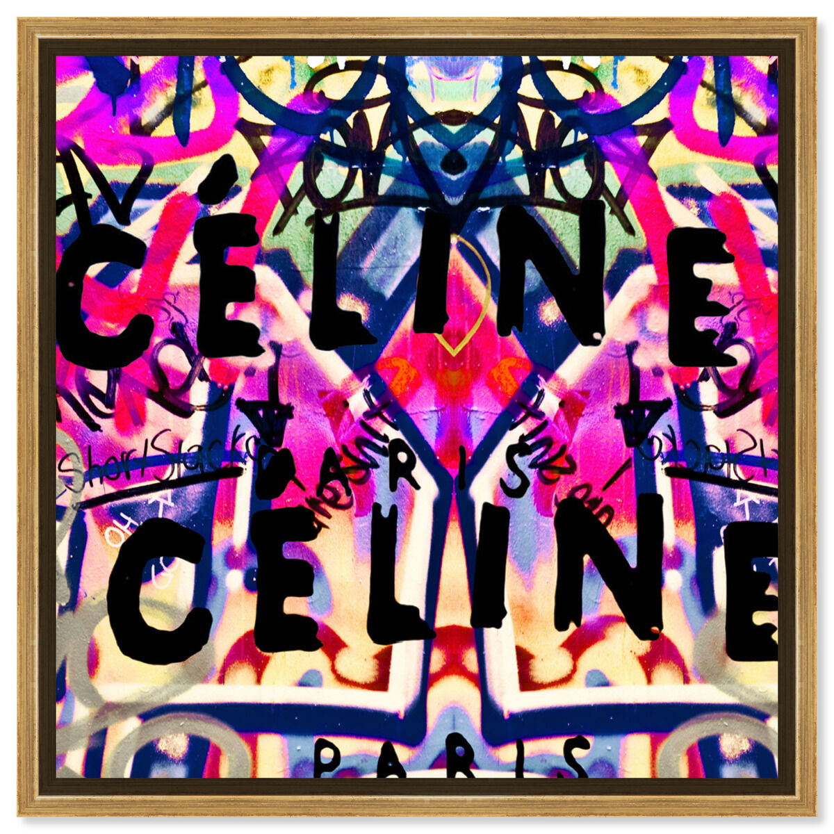 40x40/Framed Canvas/PSGLD