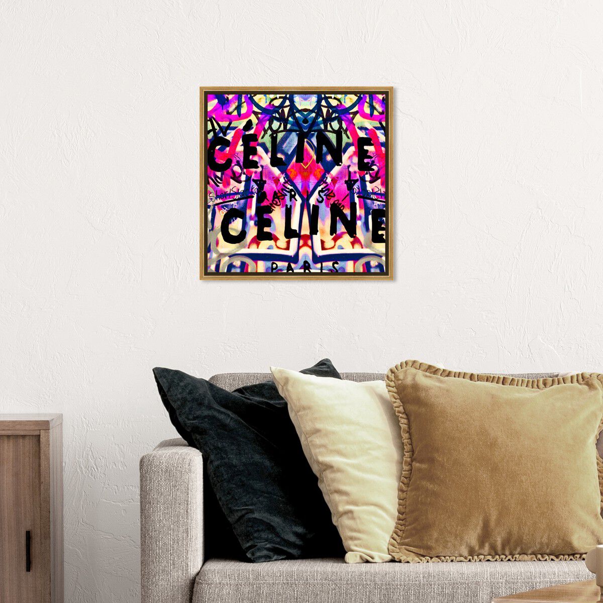 40x40/Framed Canvas/PSGLD