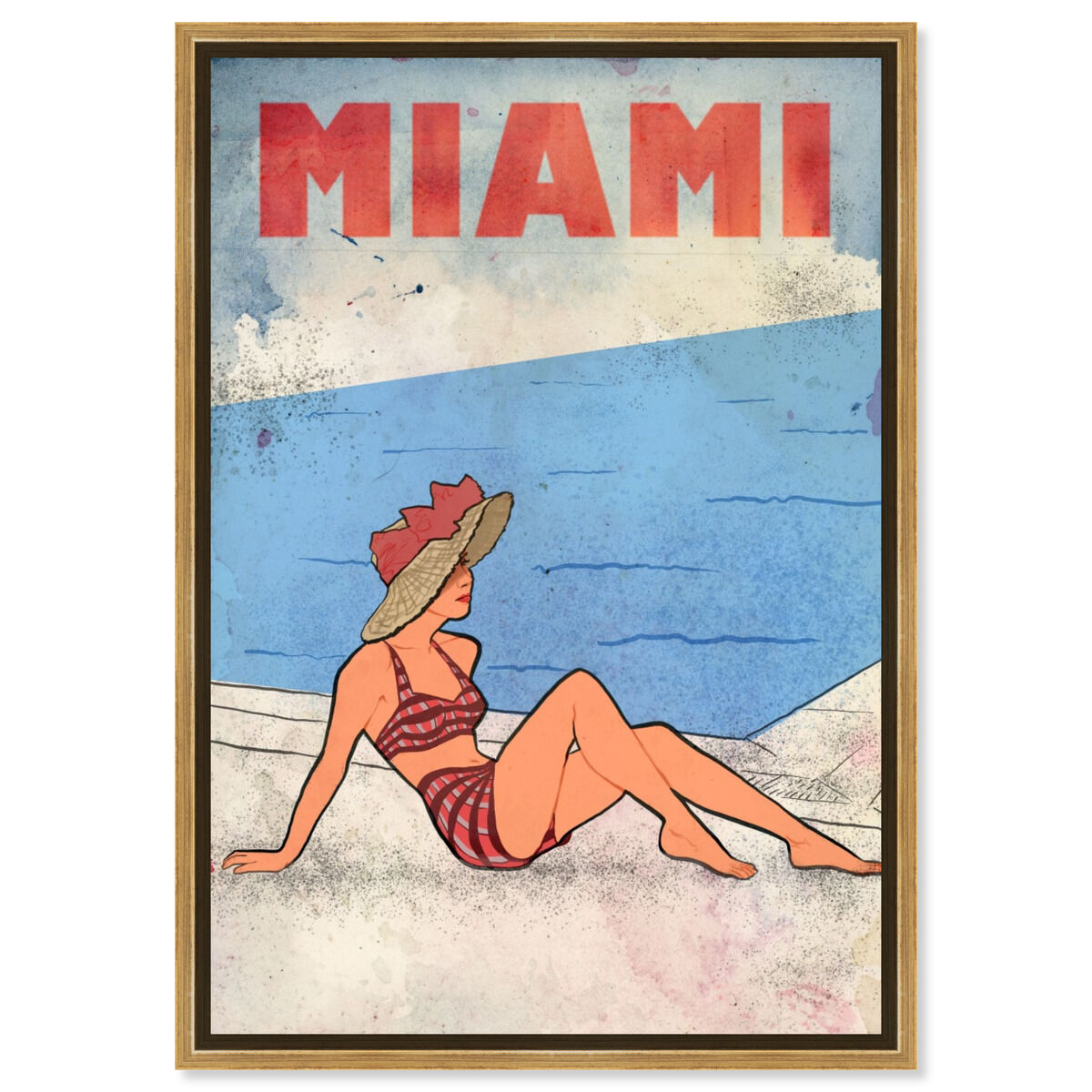 36x54/Framed Canvas/PSGLD