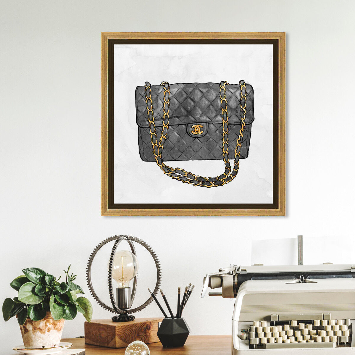 40x40/Framed Canvas/PSGLD
