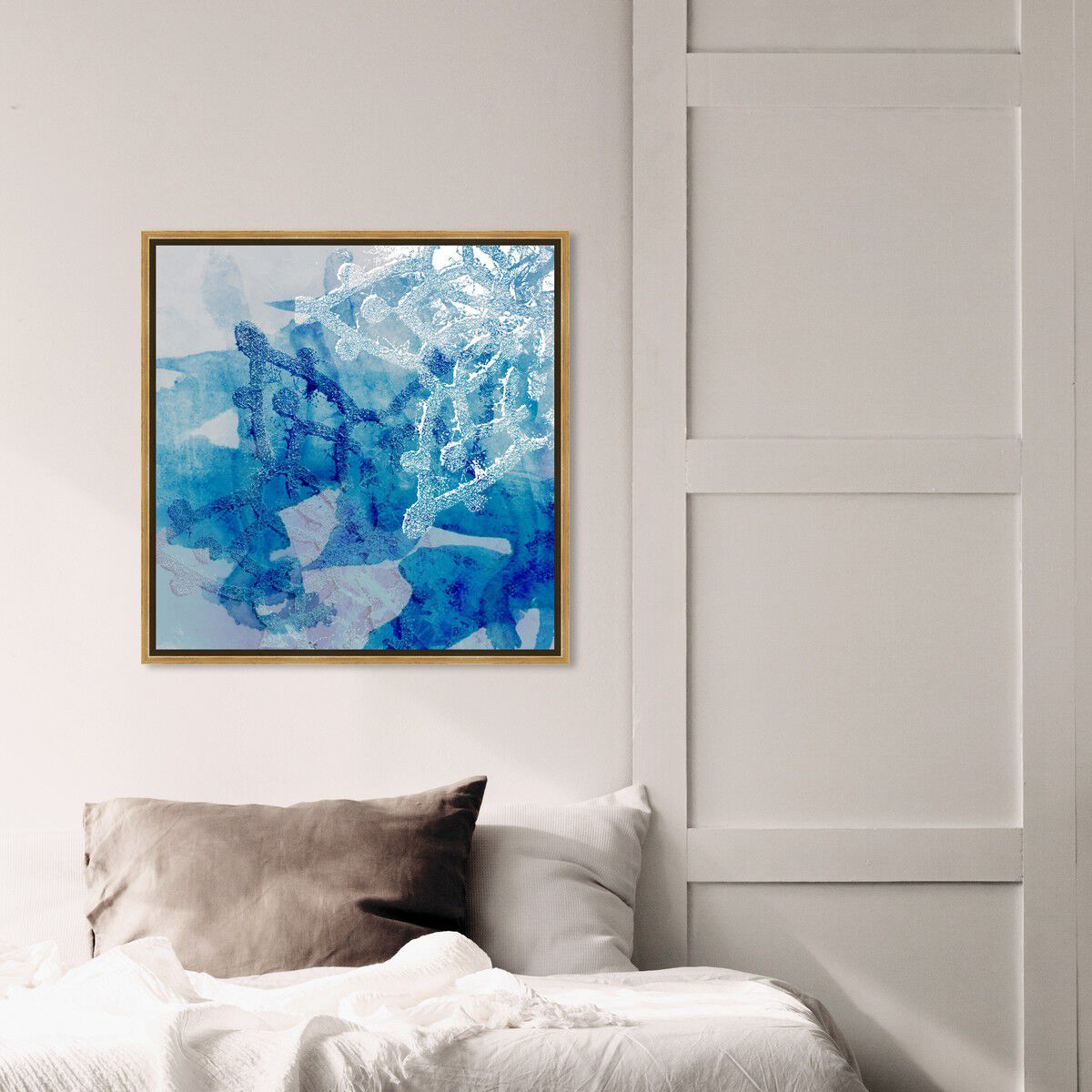 40x40/Framed Canvas/PSGLD