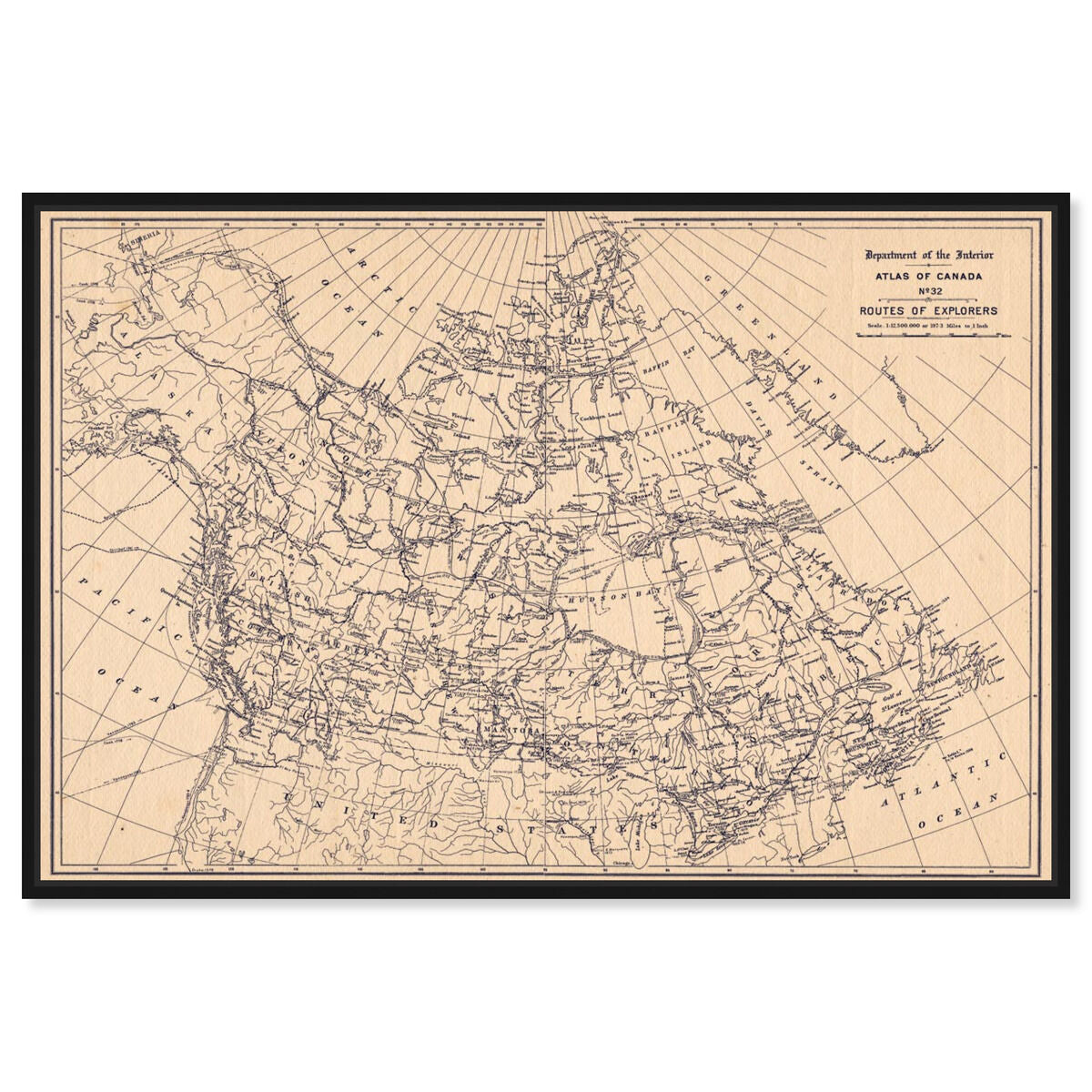 Atlas of Canada Routes of Explorers