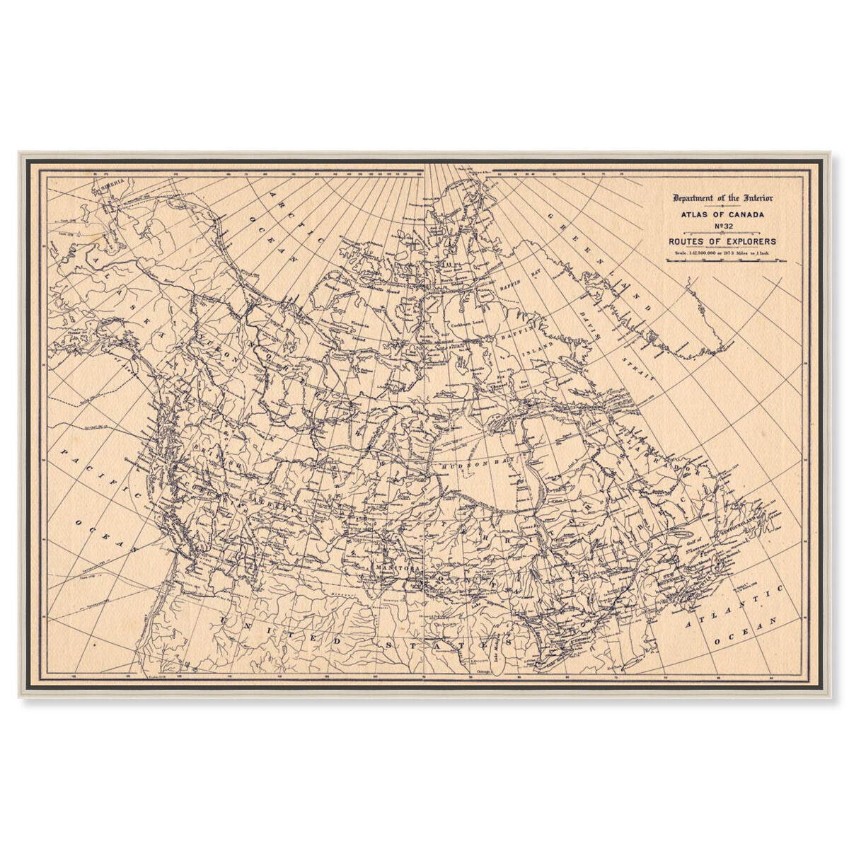 Atlas of Canada Routes of Explorers