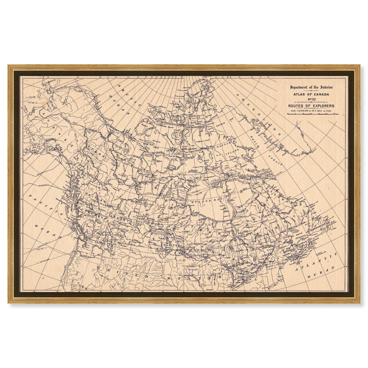 Atlas of Canada Routes of Explorers