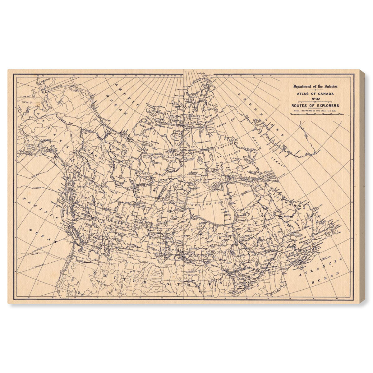 Atlas of Canada Routes of Explorers