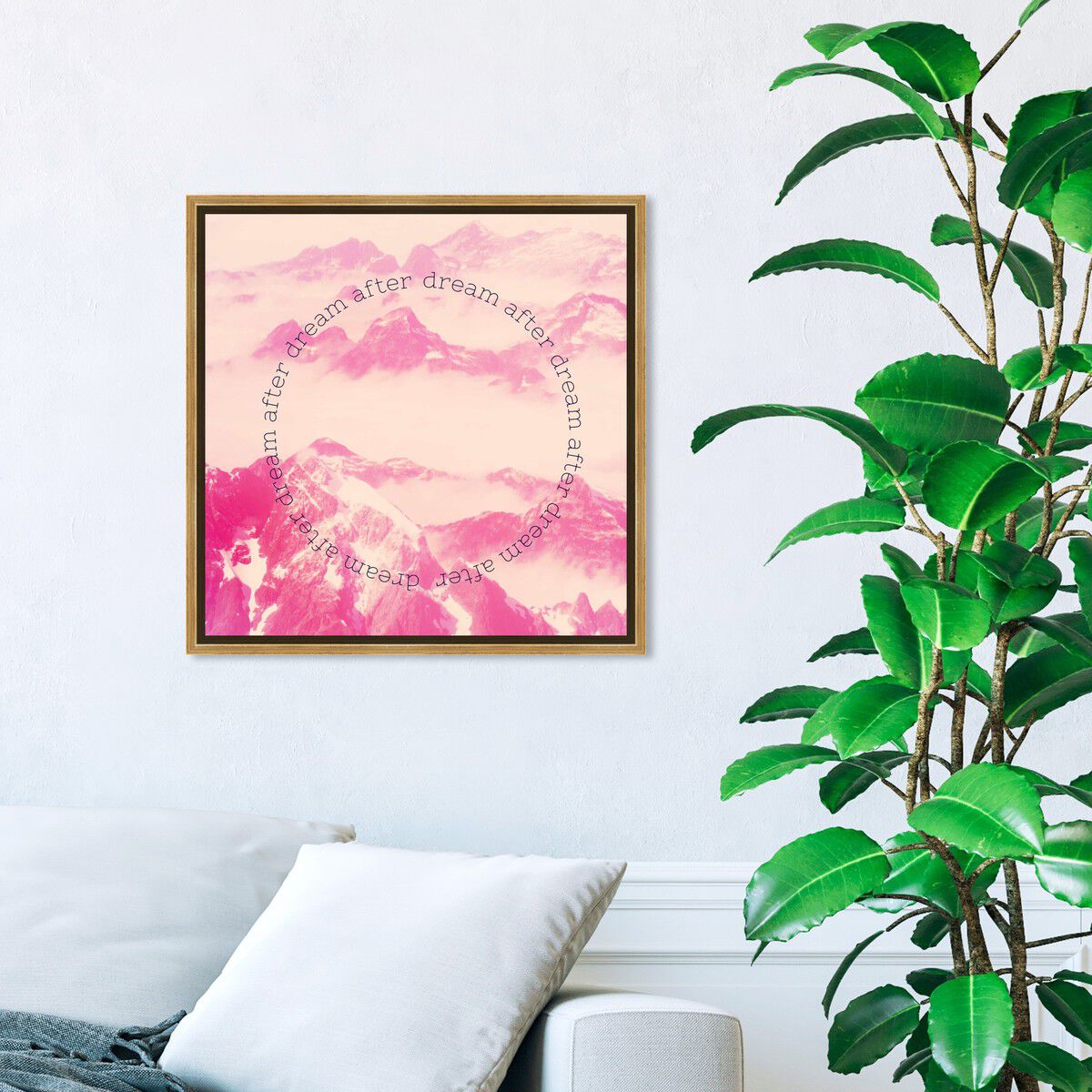 40x40/Framed Canvas/PSGLD