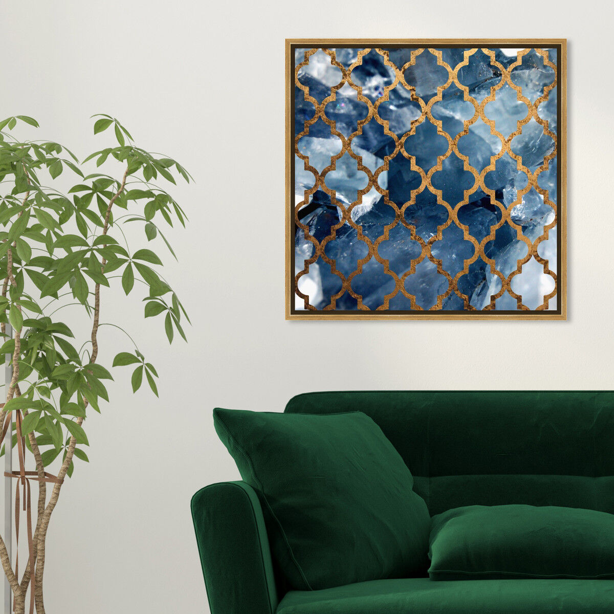 40x40/Framed Canvas/PSGLD