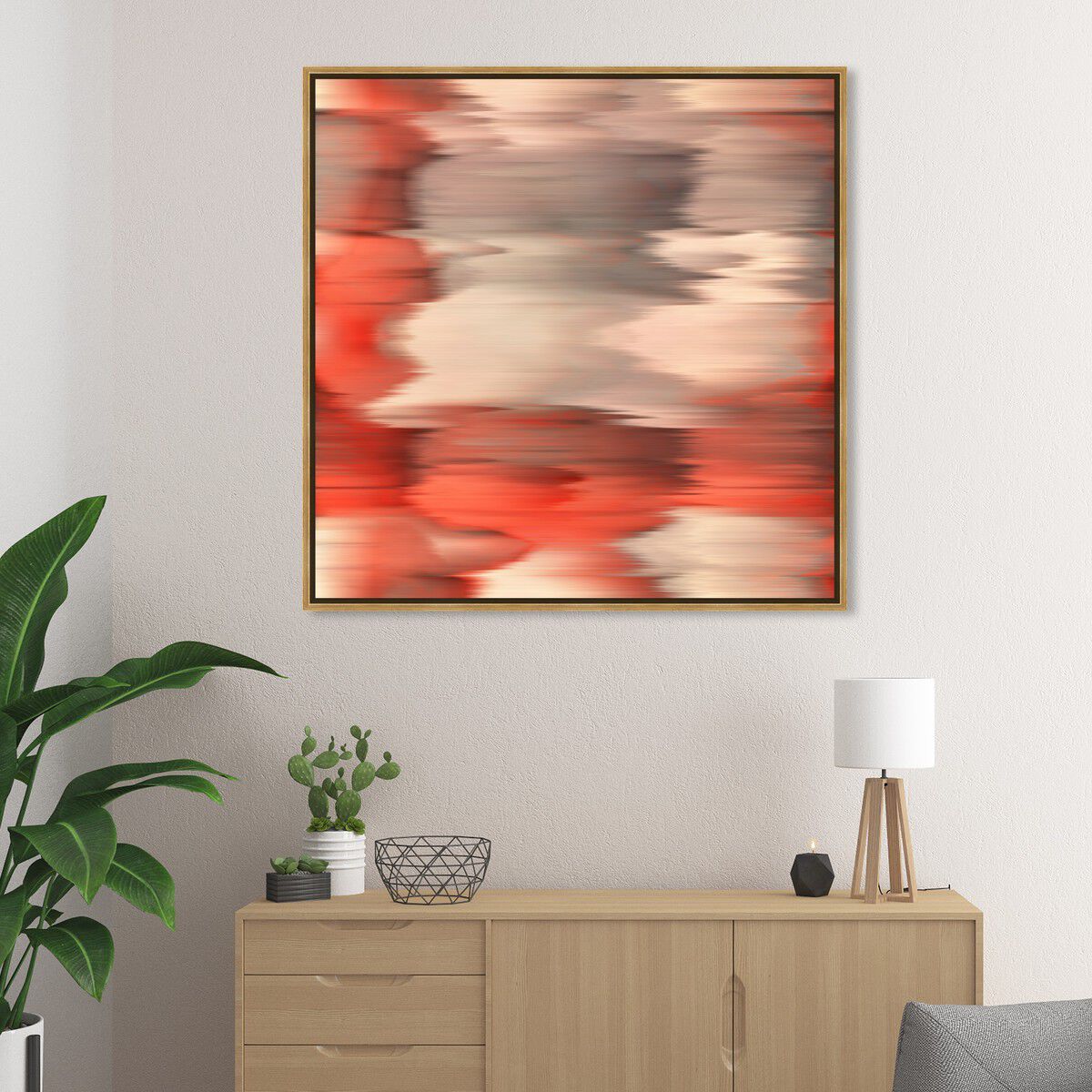 40x40/Framed Canvas/PSGLD