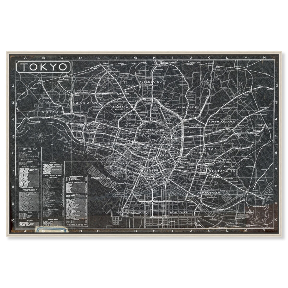 Tokyo Tourist Map 1918