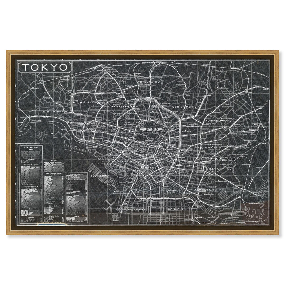 Tokyo Tourist Map 1918