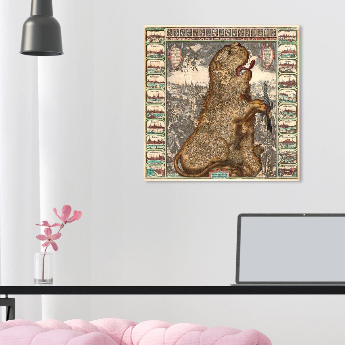 Dutch Lion 1609 Map