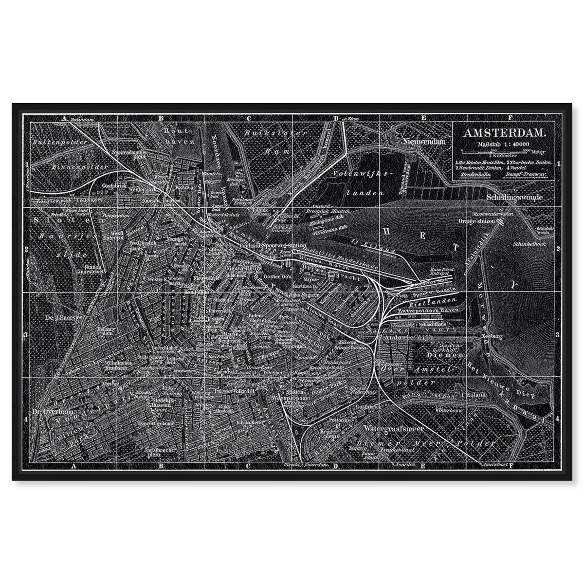 Map of Amsterdam in 1905