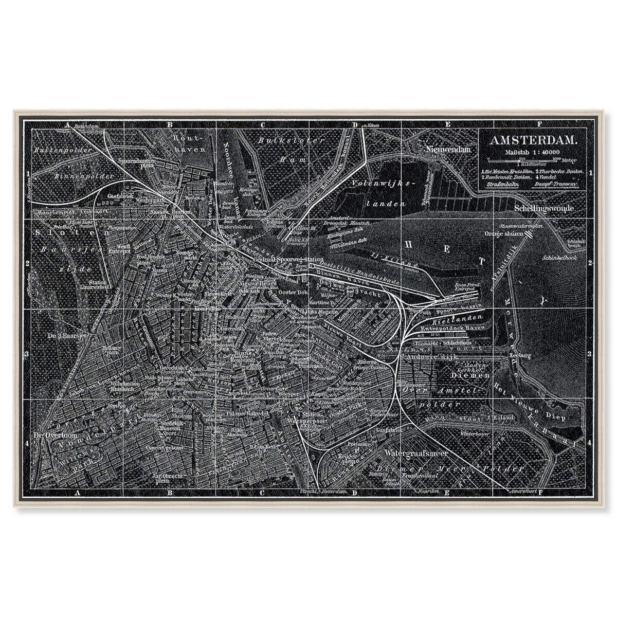 Map of Amsterdam in 1905