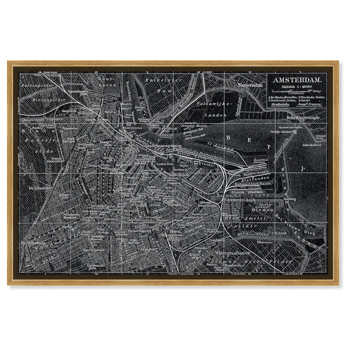 Map of Amsterdam in 1905