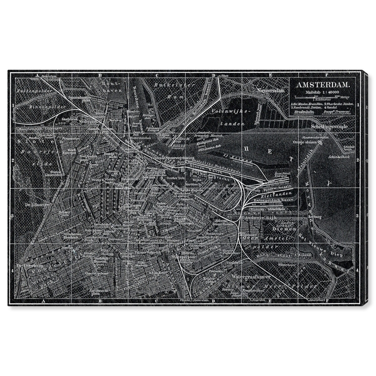 Map of Amsterdam in 1905