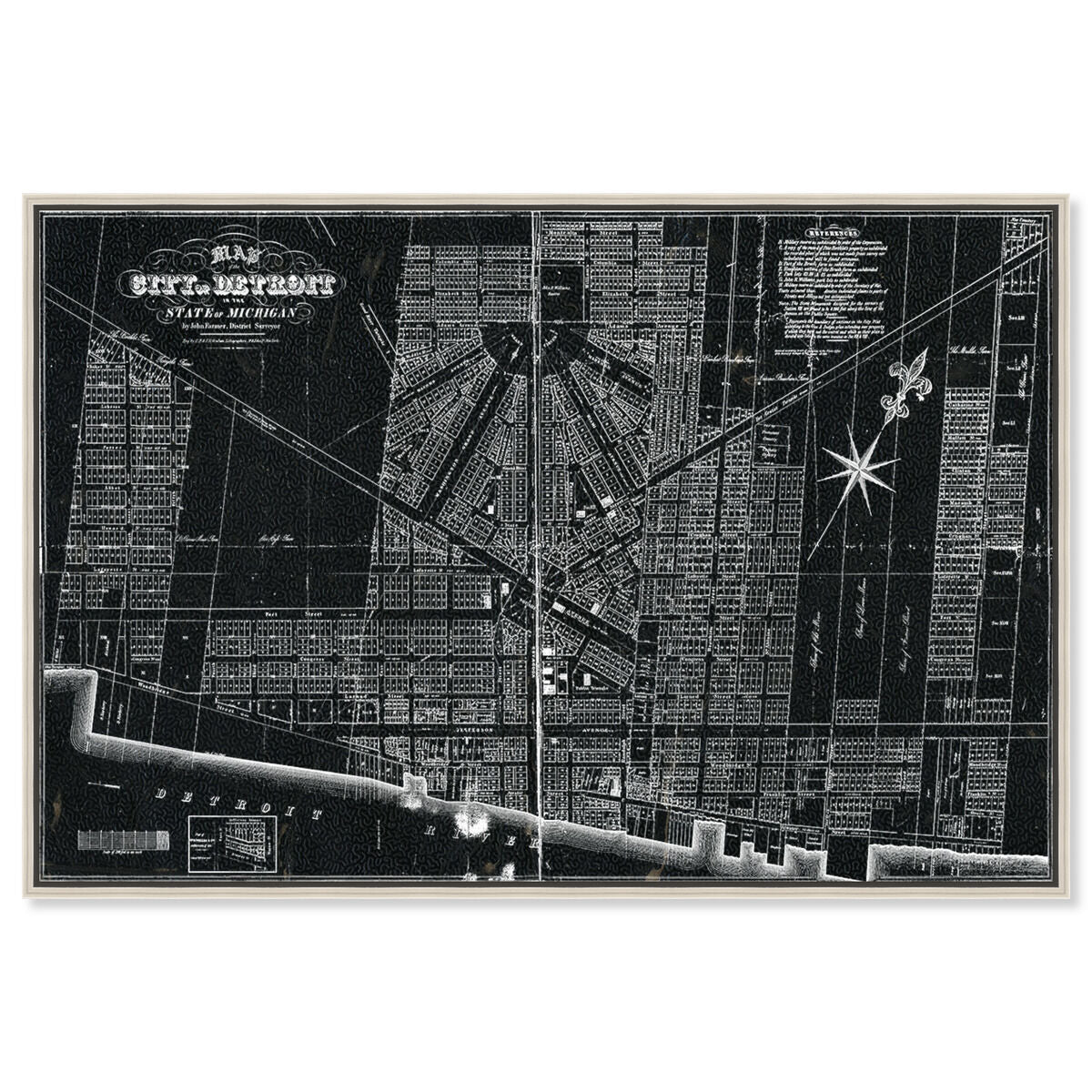 Detroit Map 1835