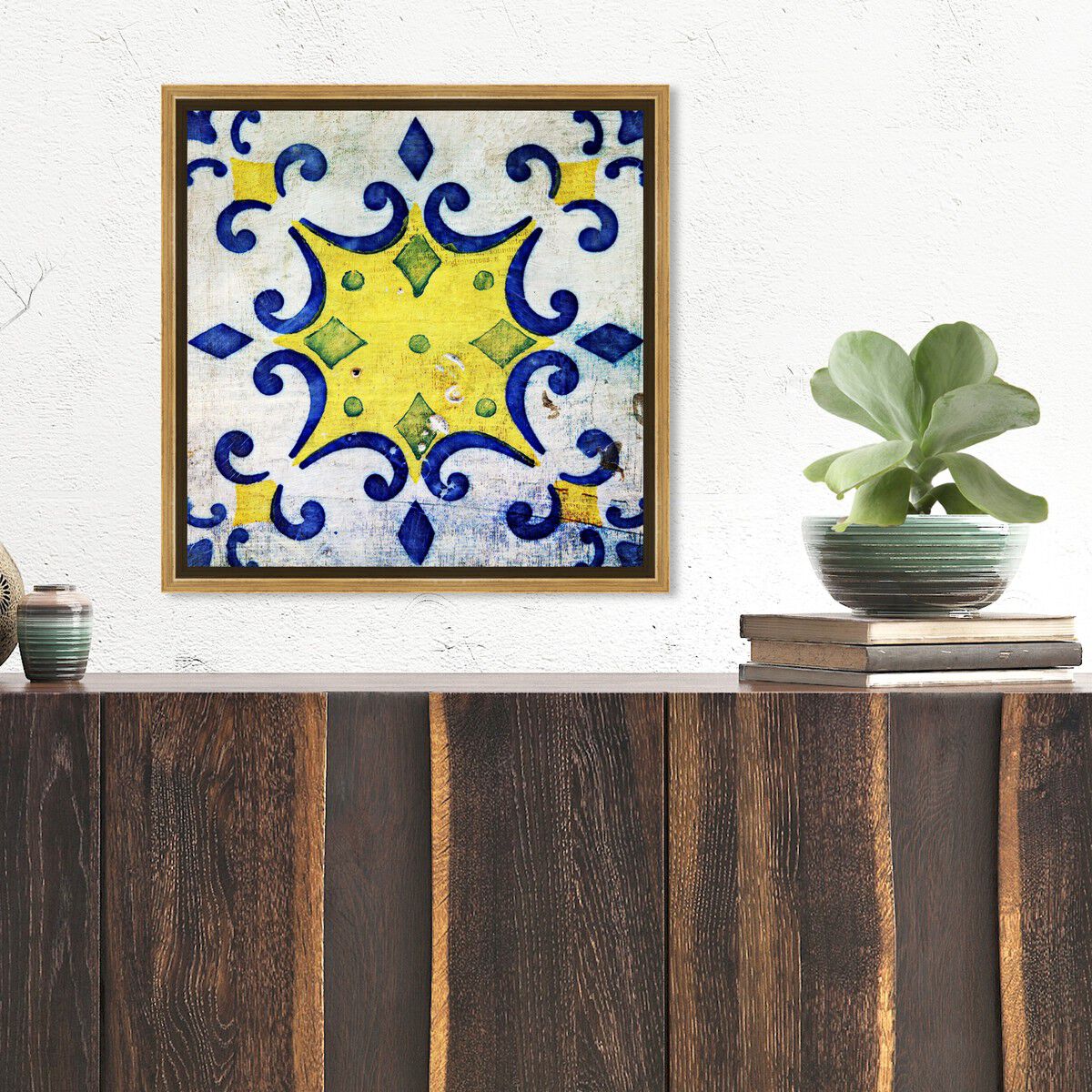 40x40/Framed Canvas/PSGLD