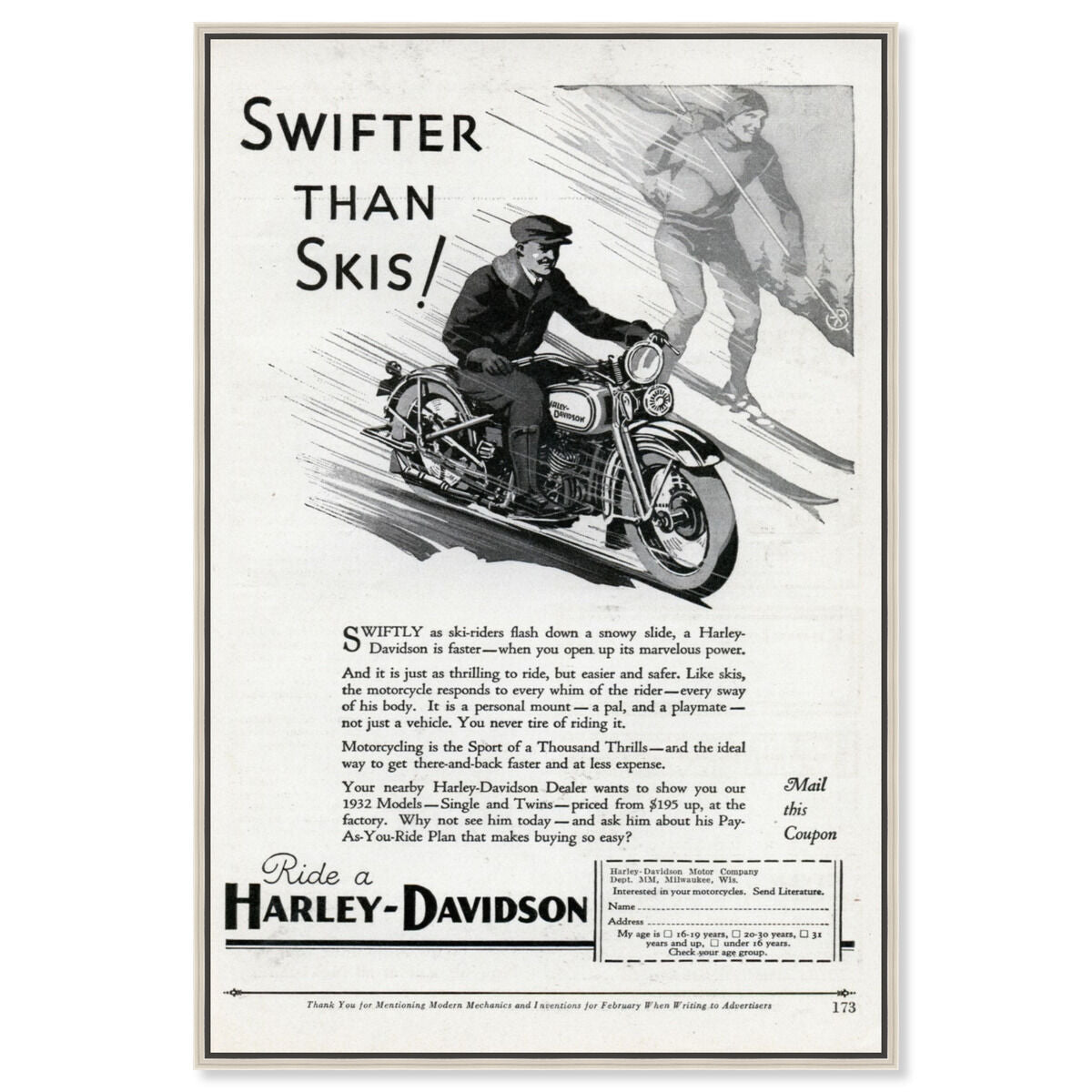 Swifter than Skiis
