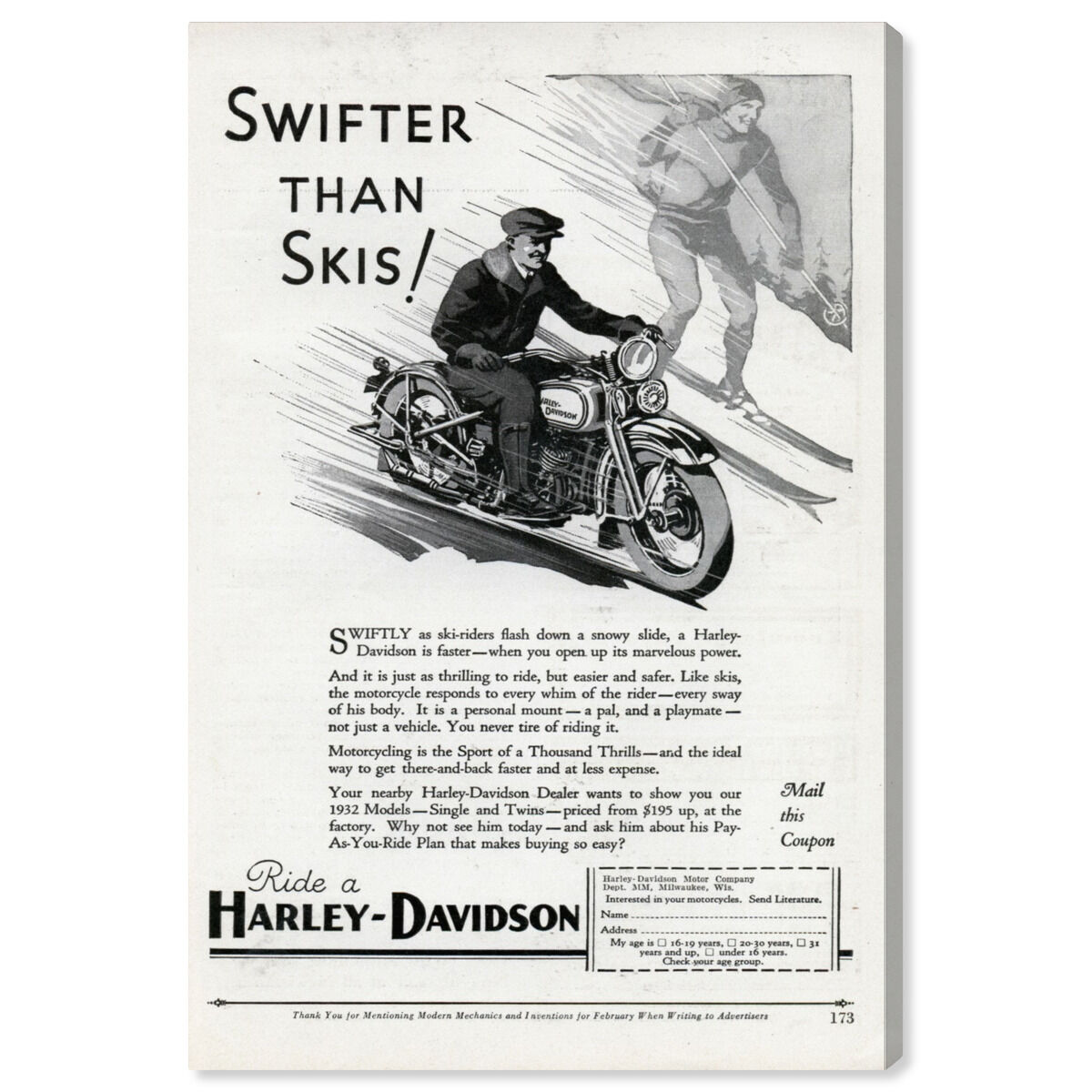 Swifter than Skiis