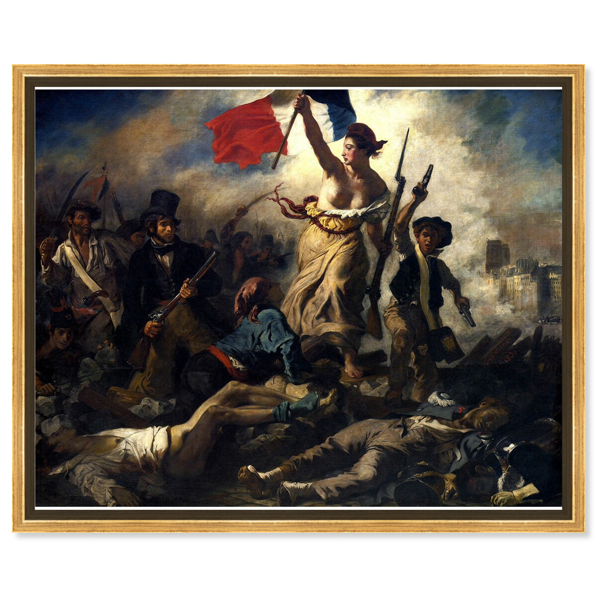 Delacroix - La Liberte Guidant Le Peuple