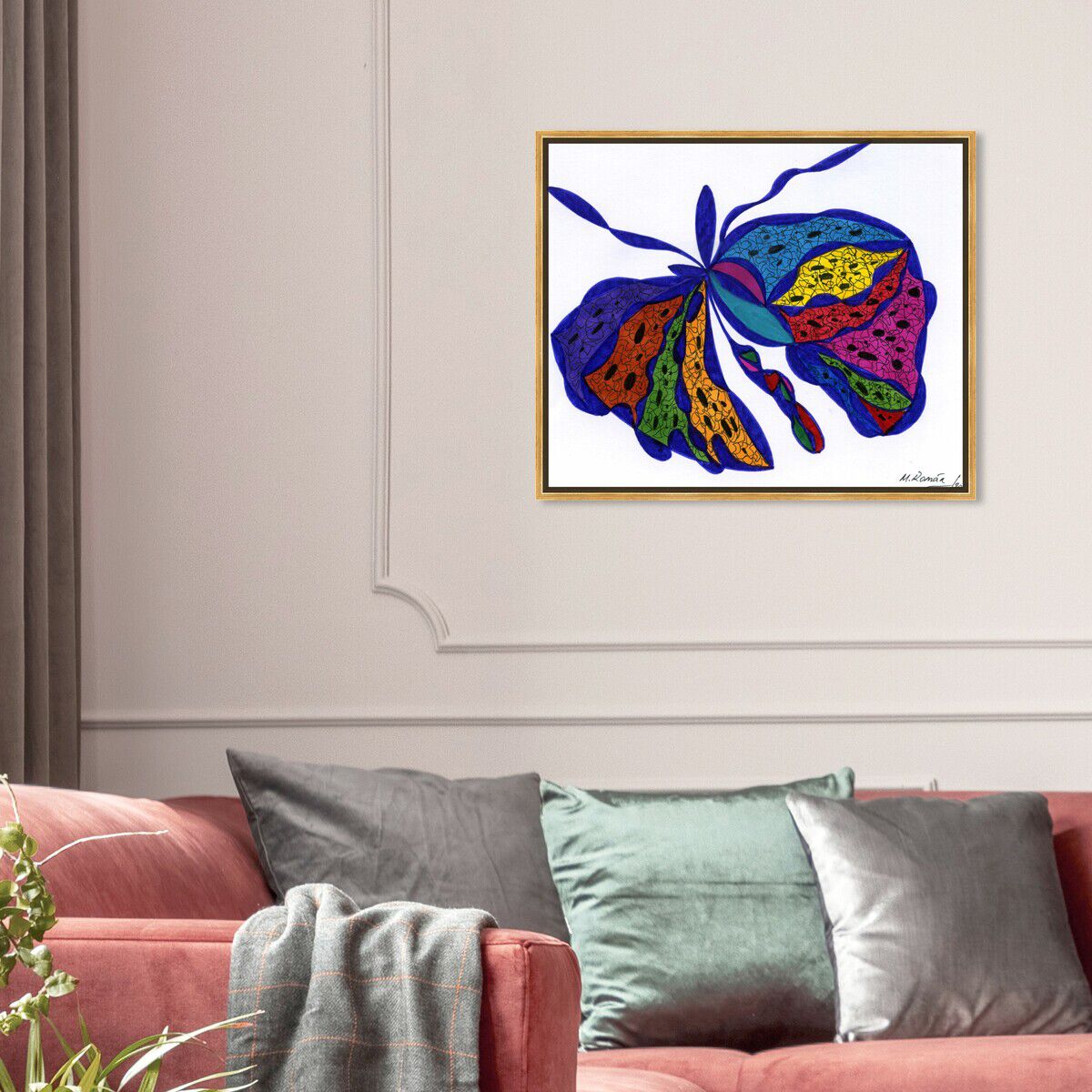 45x36/Framed Canvas/PSGLD