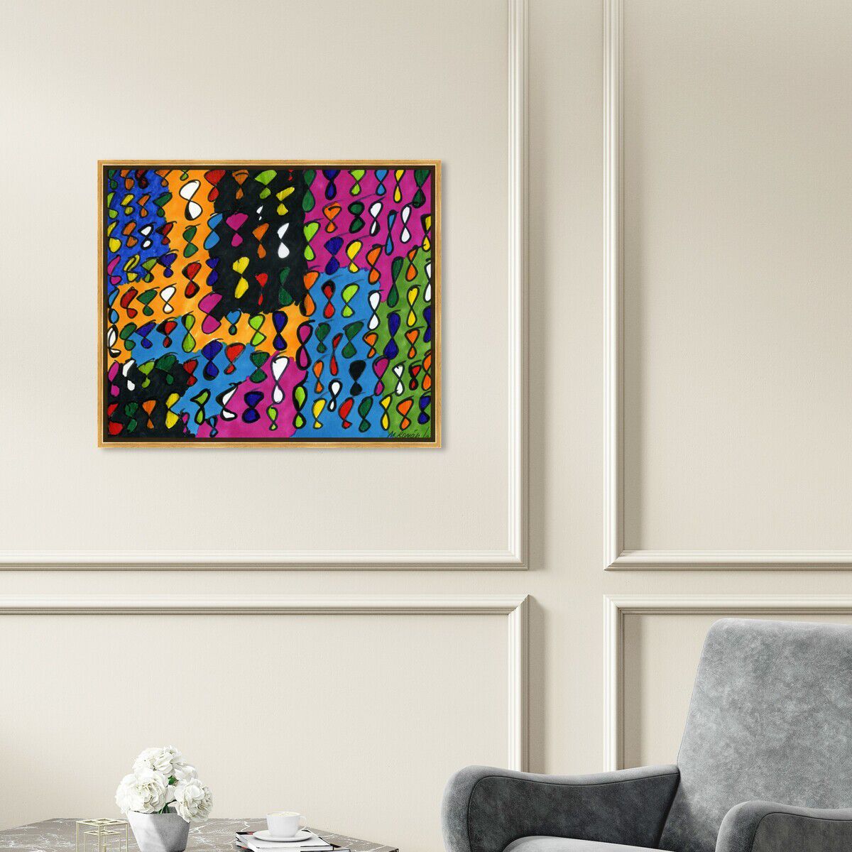 45x36/Framed Canvas/PSGLD