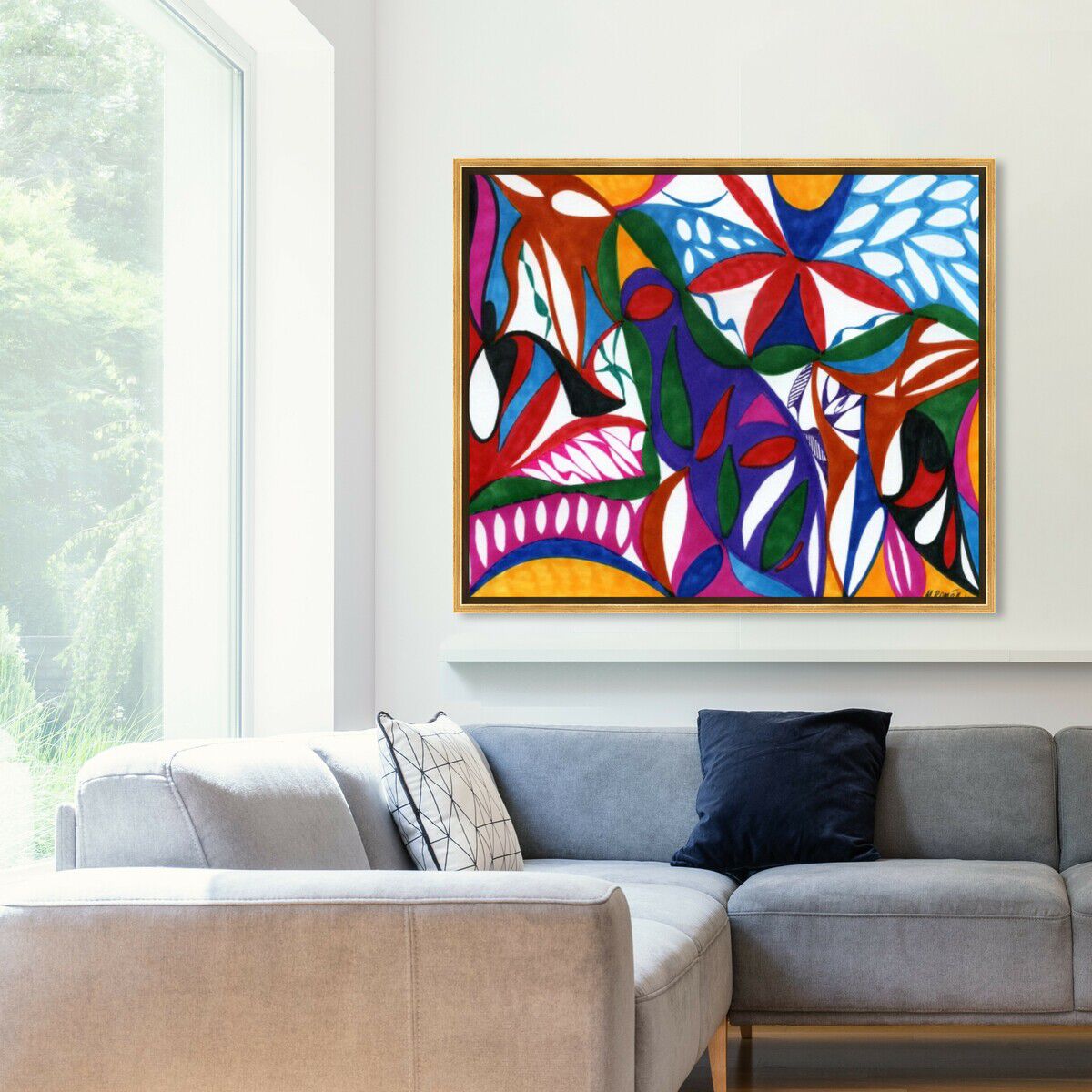 45x36/Framed Canvas/PSGLD