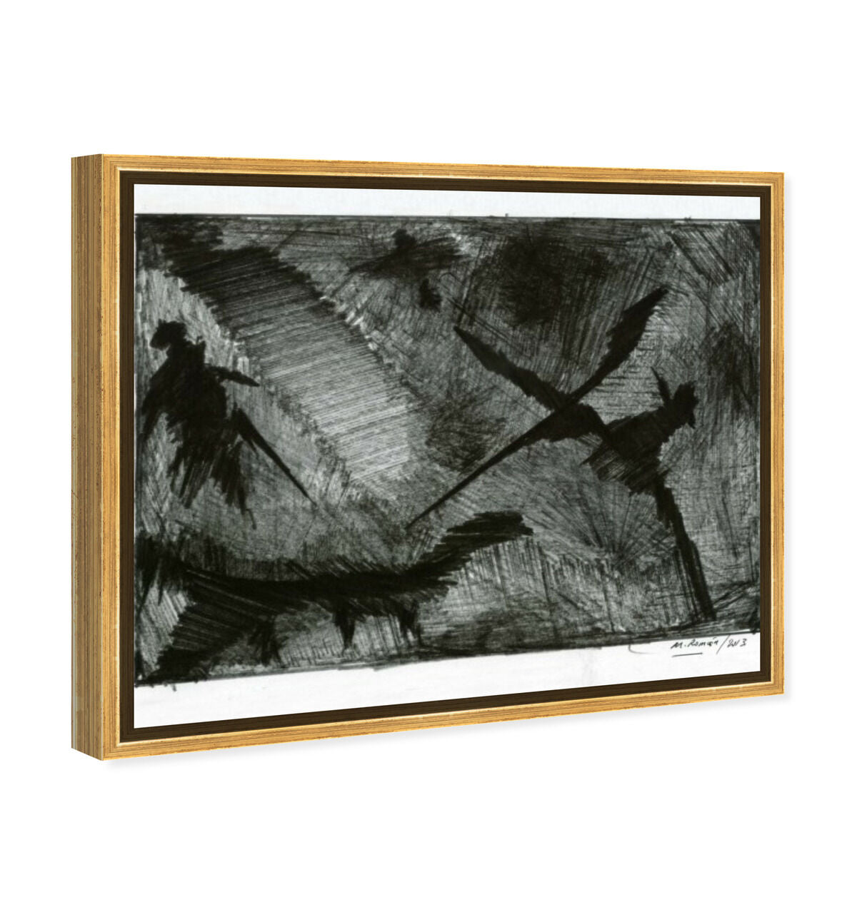 45x36/Framed Canvas/PSGLD