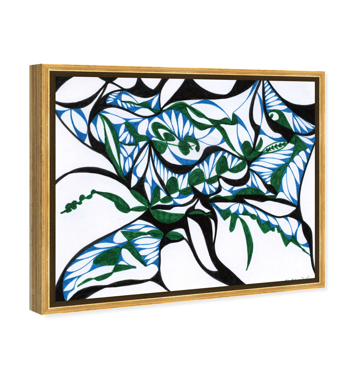 45x36/Framed Canvas/PSGLD
