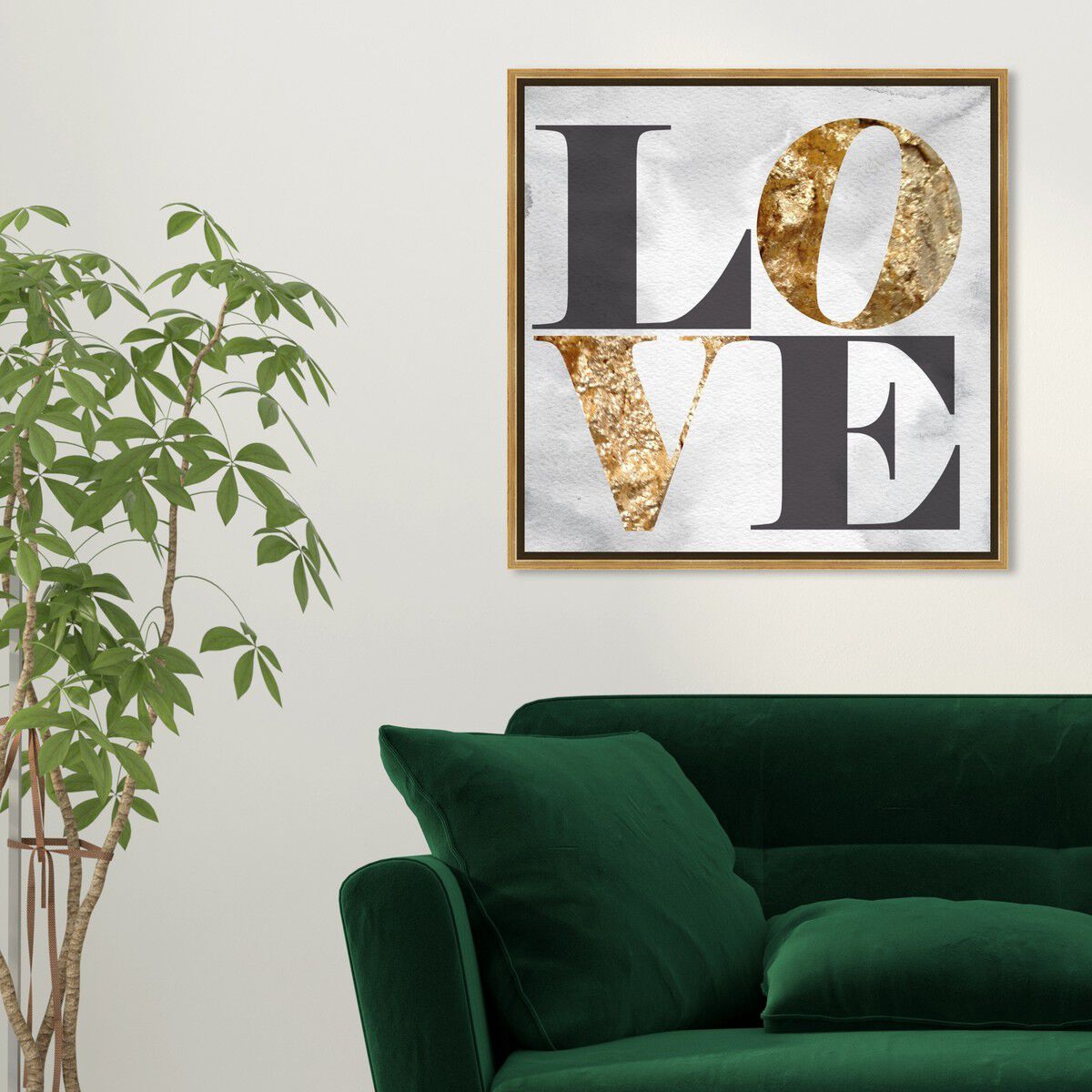 40x40/Framed Canvas/PSGLD