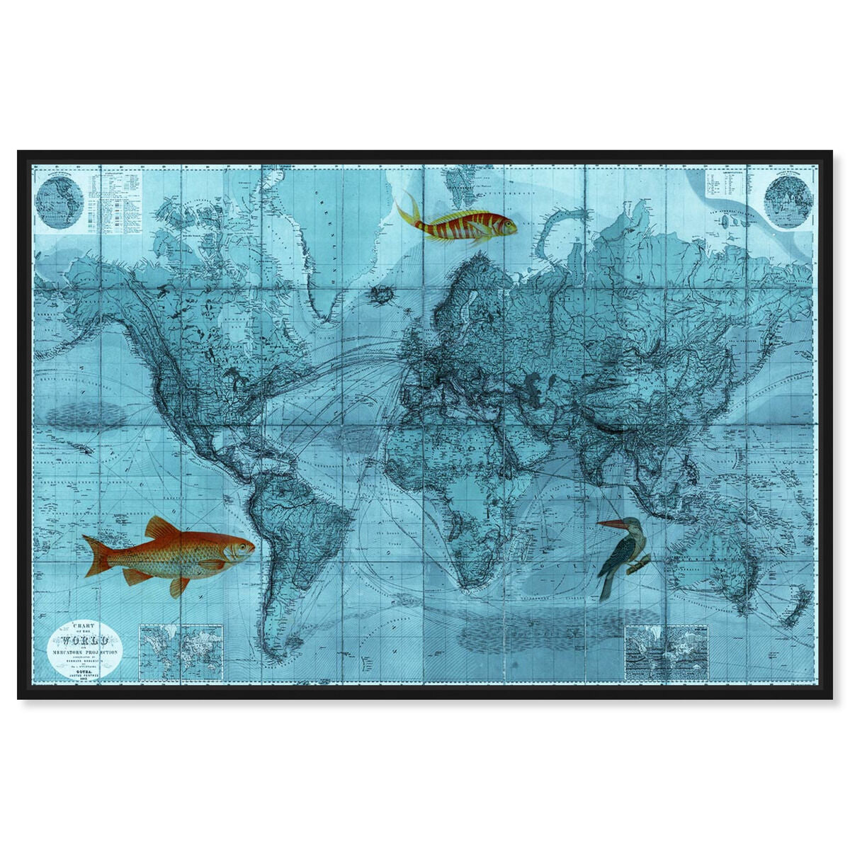 World Mercators Map 1863