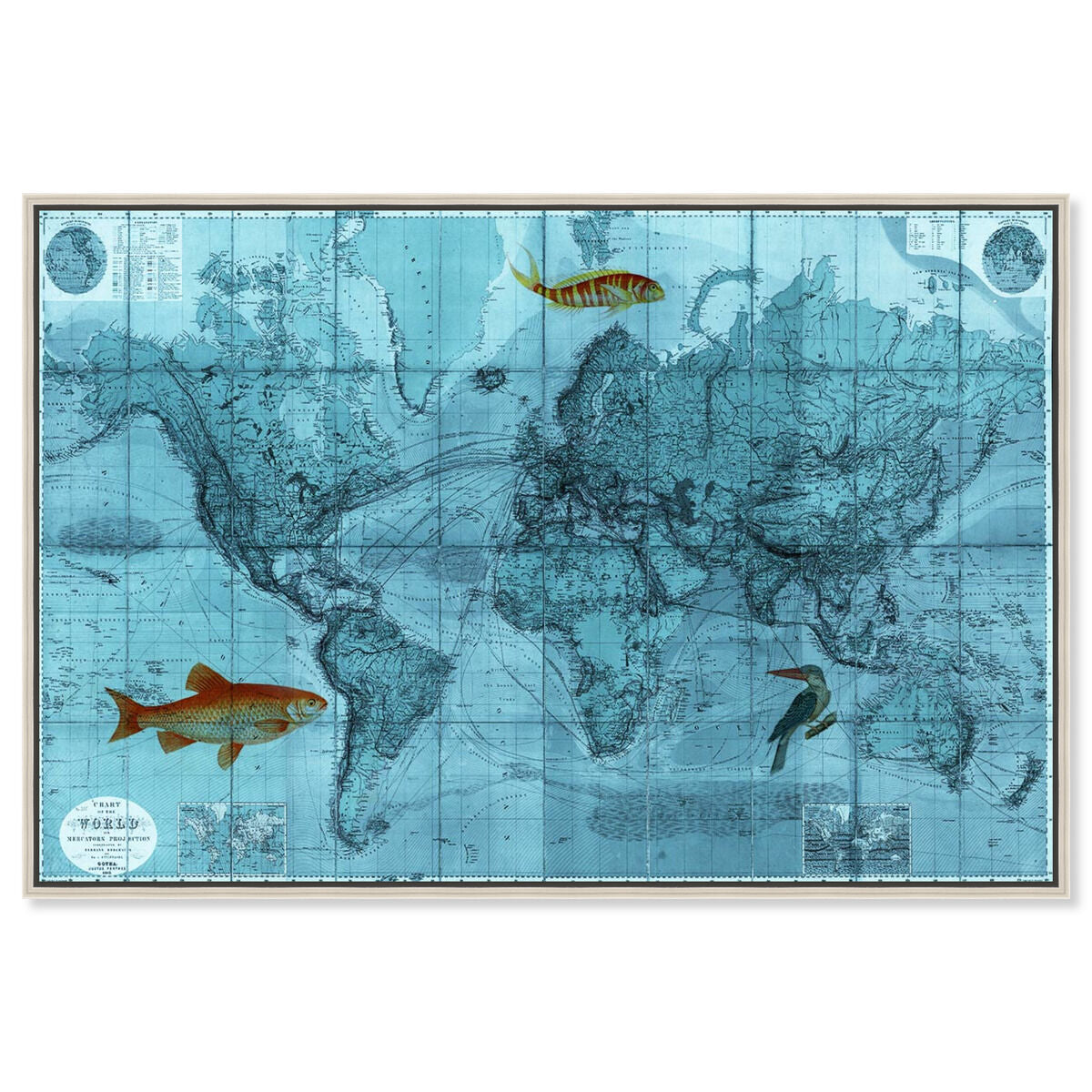 World Mercators Map 1863