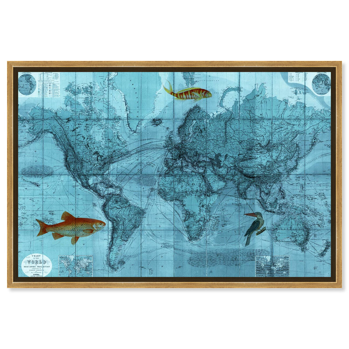 World Mercators Map 1863