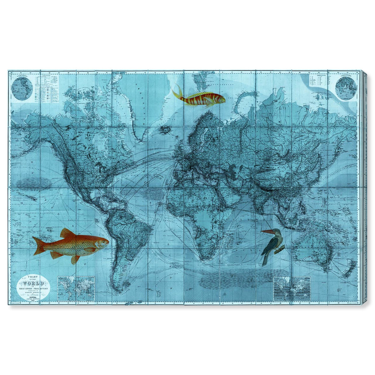 World Mercators Map 1863