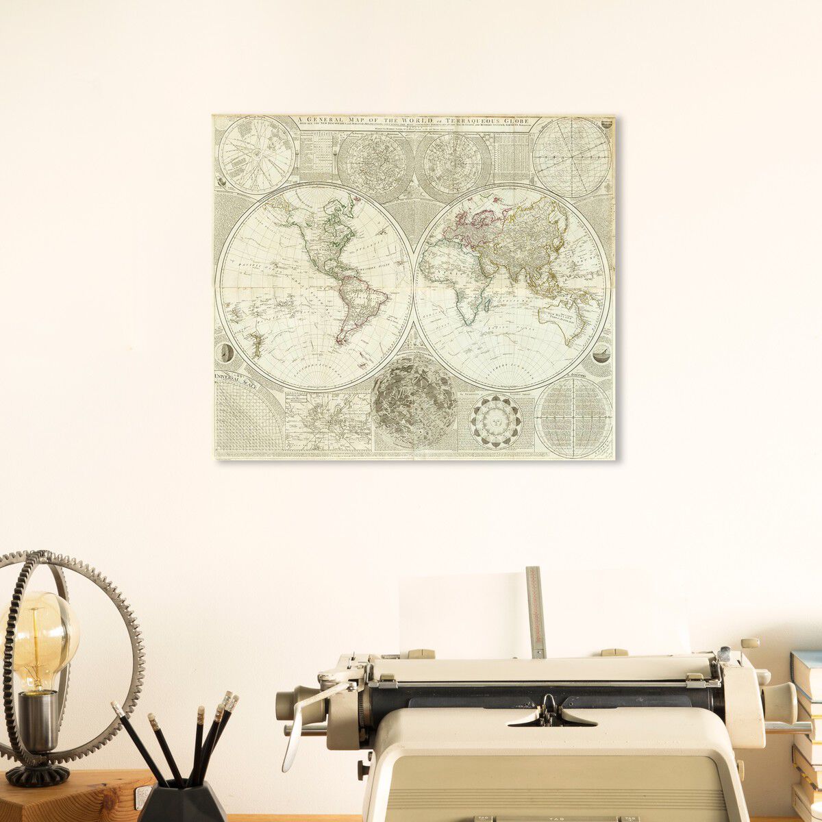 Terraqueous Globe Map 1787