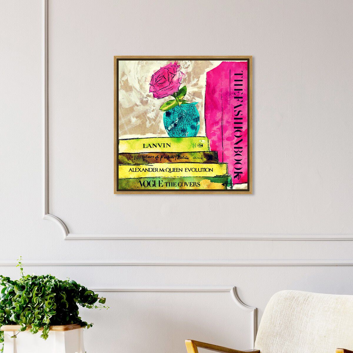 40x40/Framed Canvas/PSGLD