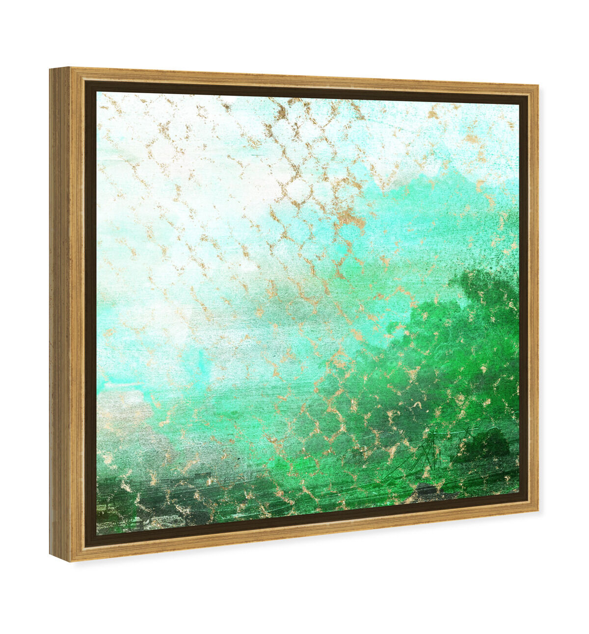 40x40/Framed Canvas/PSGLD