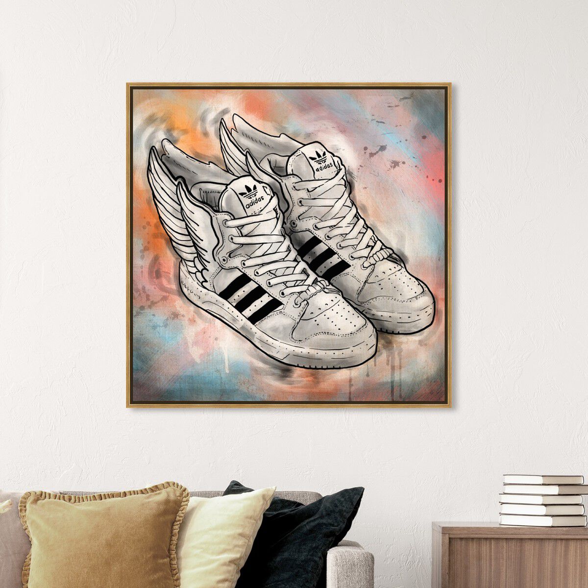 40x40/Framed Canvas/PSGLD