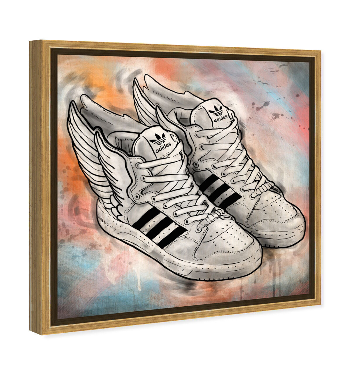 40x40/Framed Canvas/PSGLD